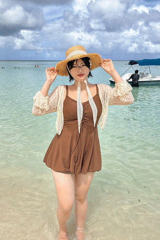Vanessa One Piece Bikini+Coverup Set